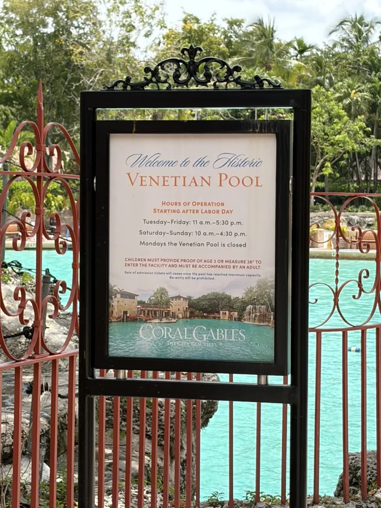 Venetian Pool informations pratiques