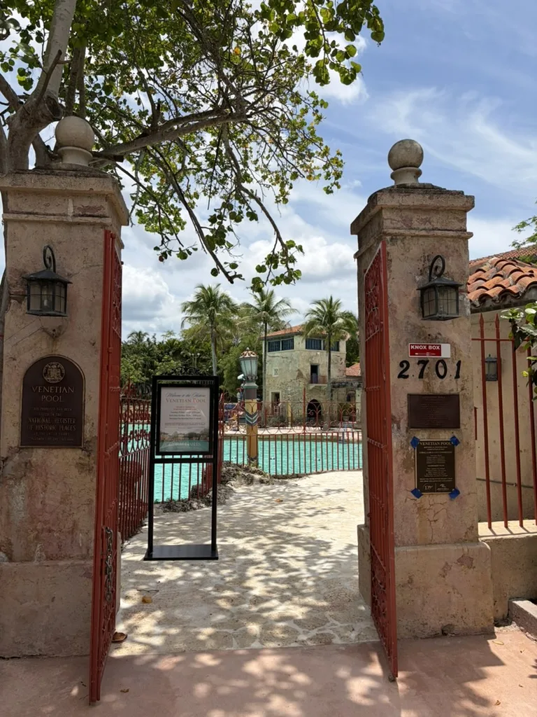 Entrée Venetian Pool à Miami